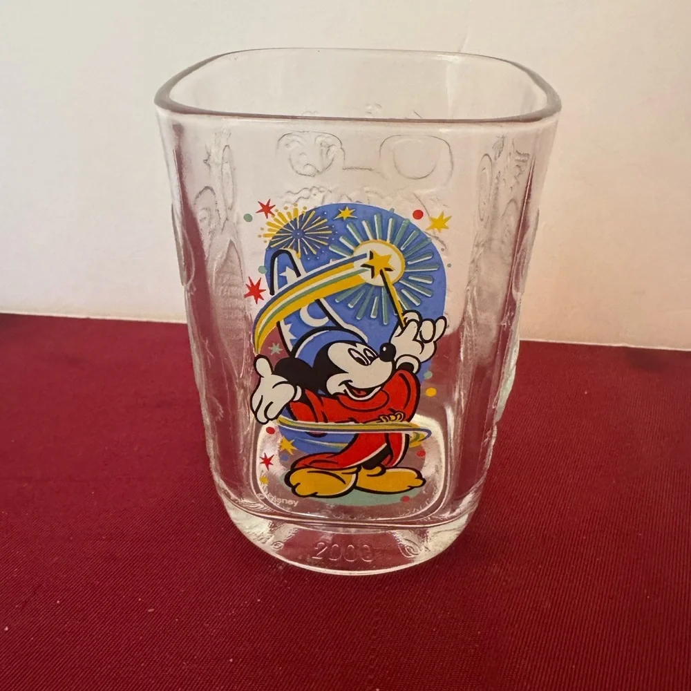 Fantasia Sorcerer Mickey Disney Glass Tumbler McDonald's 2000 Epcot